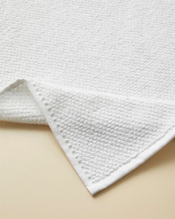 Sandy Stripe Pamuk Ayak Havlusu 50x70 cm Beyaz