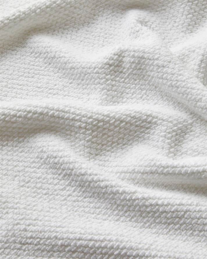 Sandy Stripe Pamuk Ayak Havlusu 50x70 cm Beyaz