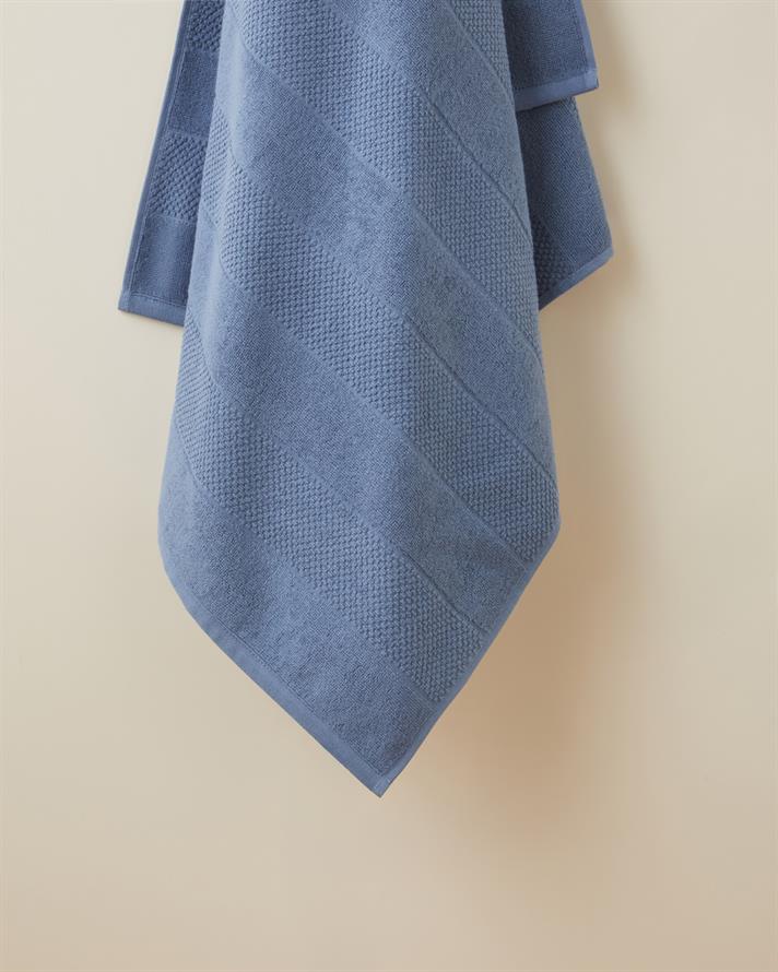 Sandy Stripe Pamuk Banyo Havlusu 80x150 cm Lacivert