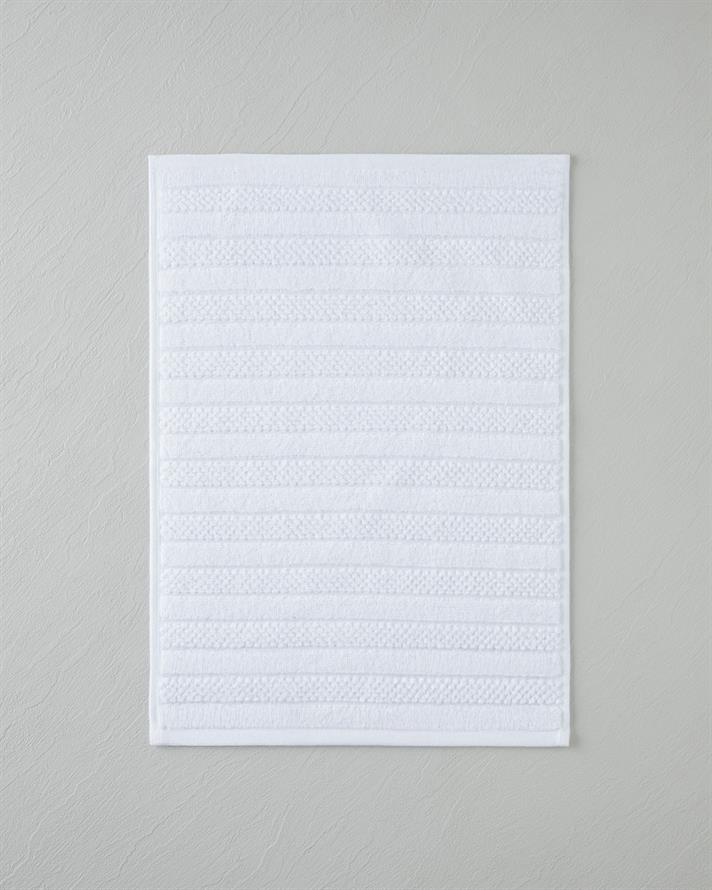 Sandy Stripe Pamuk El Havlusu 30x45 cm Beyaz