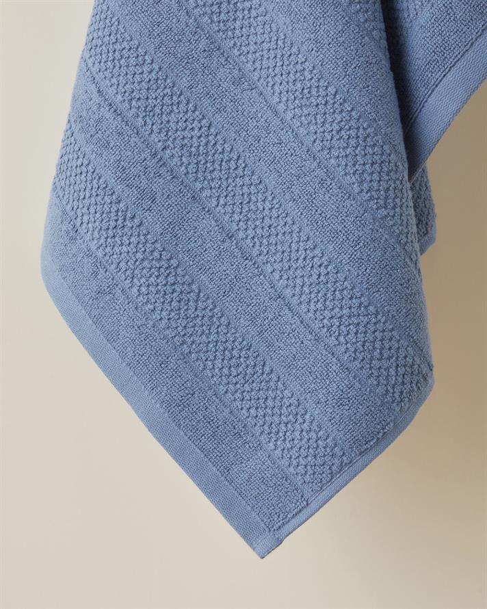 Sandy Stripe Pamuk Yüz Havlusu 50x80 cm Lacivert