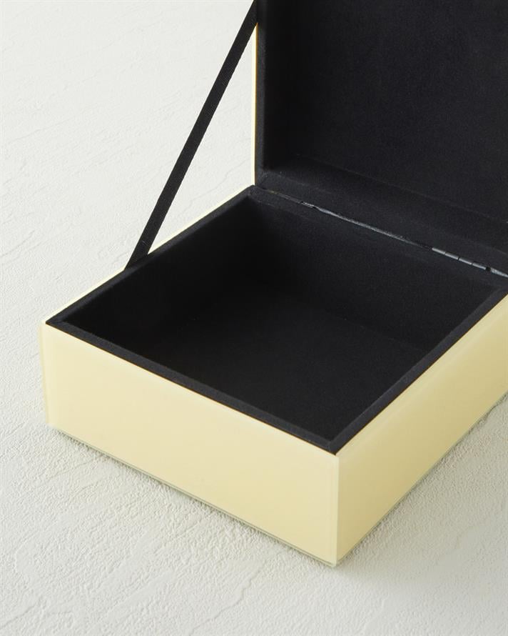 Sarah Dekoratif Kutu 13x13x7,5 cm Krem