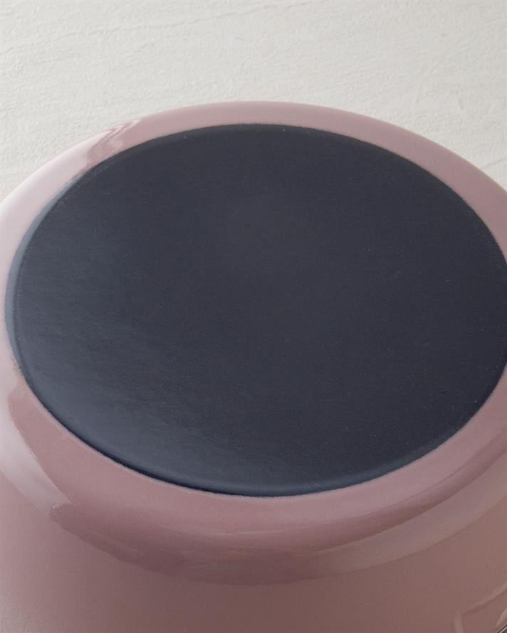 Sartagi Emaye Kızartma Tenceresi 22 cm Gül Kurusu