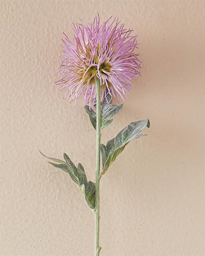 Sea Holly Tek Dal Yapay Çiçek Lila