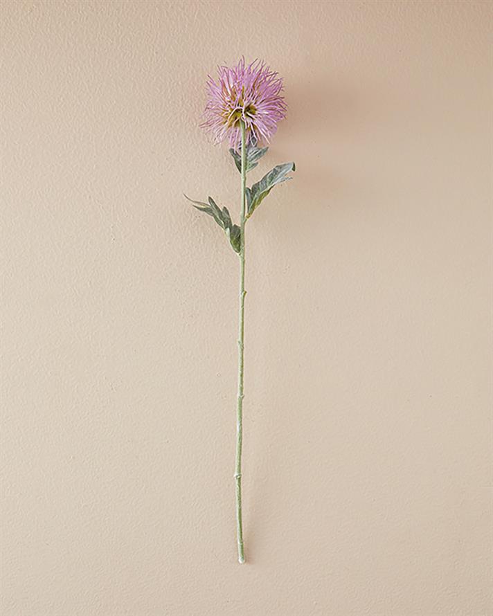 Sea Holly Tek Dal Yapay Çiçek Lila