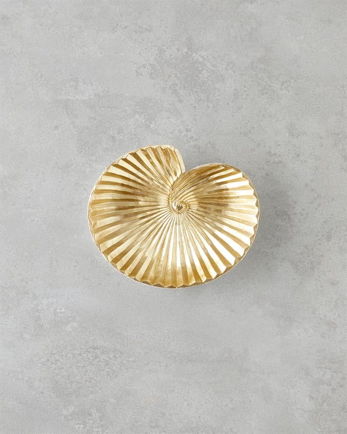 Sea Shells Dekoratif Tabak Gold