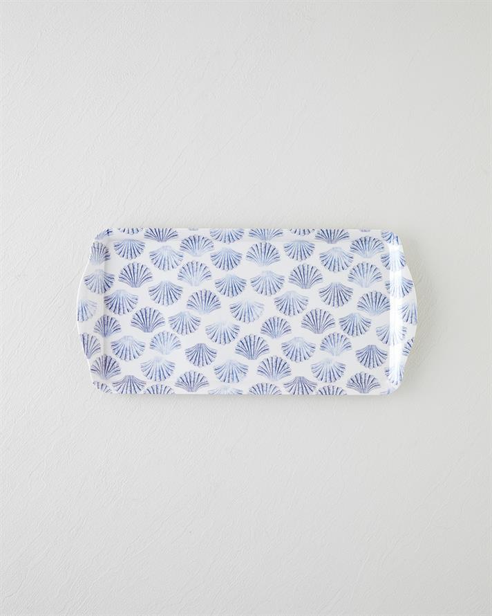 Seabreeze Melamin Tepsi 37x18 cm Mavi - Yeşil