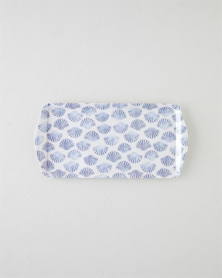 Seabreeze Melamin Tepsi 37x18 cm Mavi - Yeşil