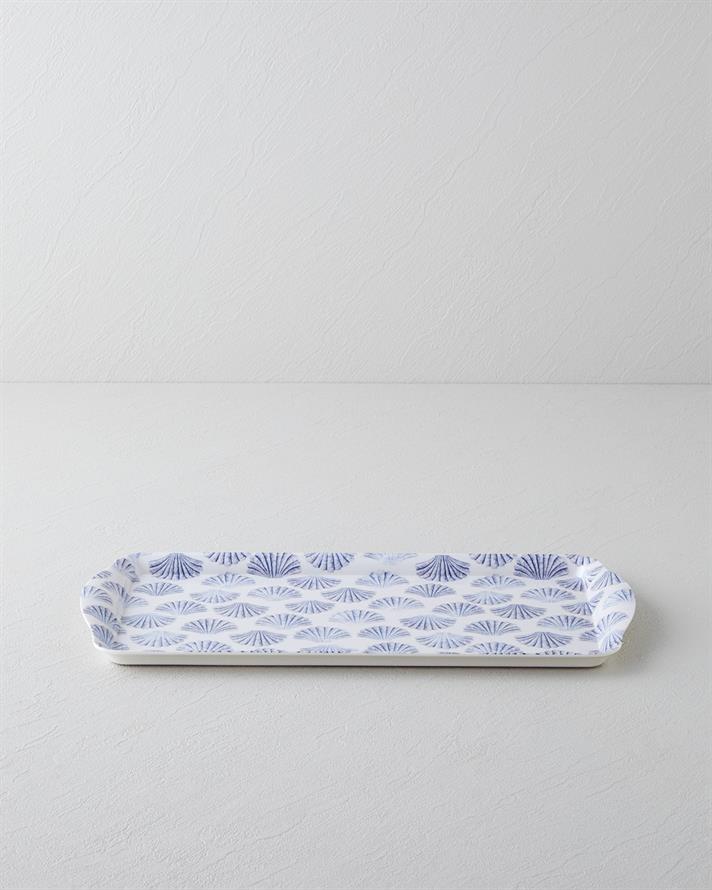 Seabreeze Melamin Tepsi 37x18 cm Mavi - Yeşil