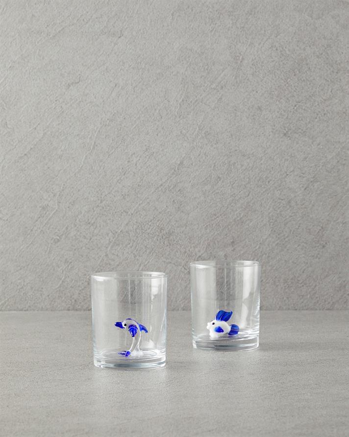 Seafish Cam Bardak Mavi