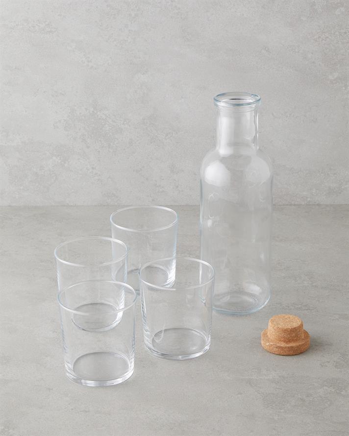 Selly Cam 5 Parça Su Takımı 1000 ml + 380 ml Şeffaf