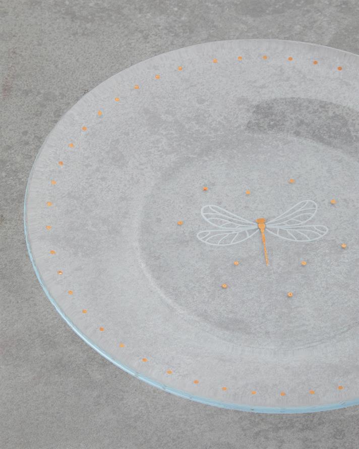 Seraphic Cam Pasta Tabağı 19 cm Gold