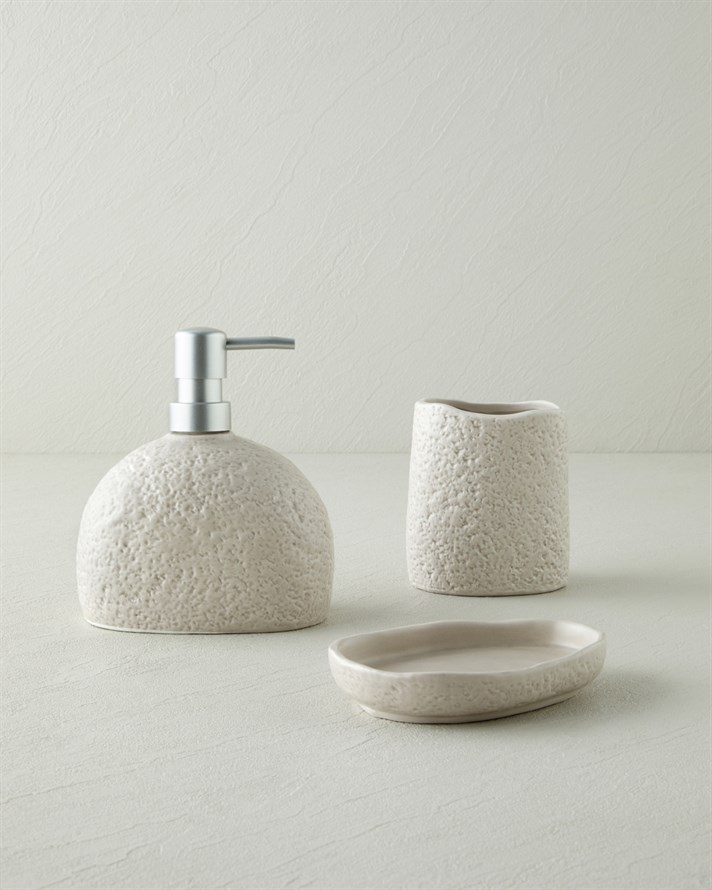 Seras Dolomite 3lü Banyo Seti Koyu Bej