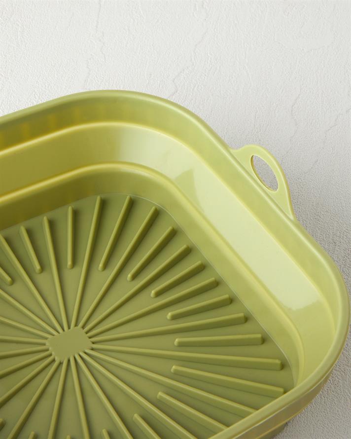 Serena Silikon Airfryer Kek Kalıbı 5,5 L Yeşil