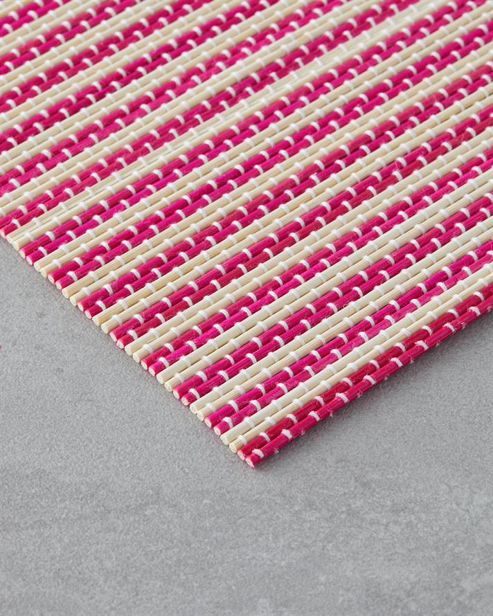 Serene Bambu 4lü Amerikan Servis 30x45 cm Pembe - Mavi