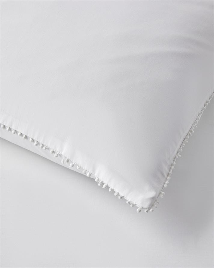 Serene Bliss Perkal King Size Nevresim Takımı 240x220 cm Beyaz