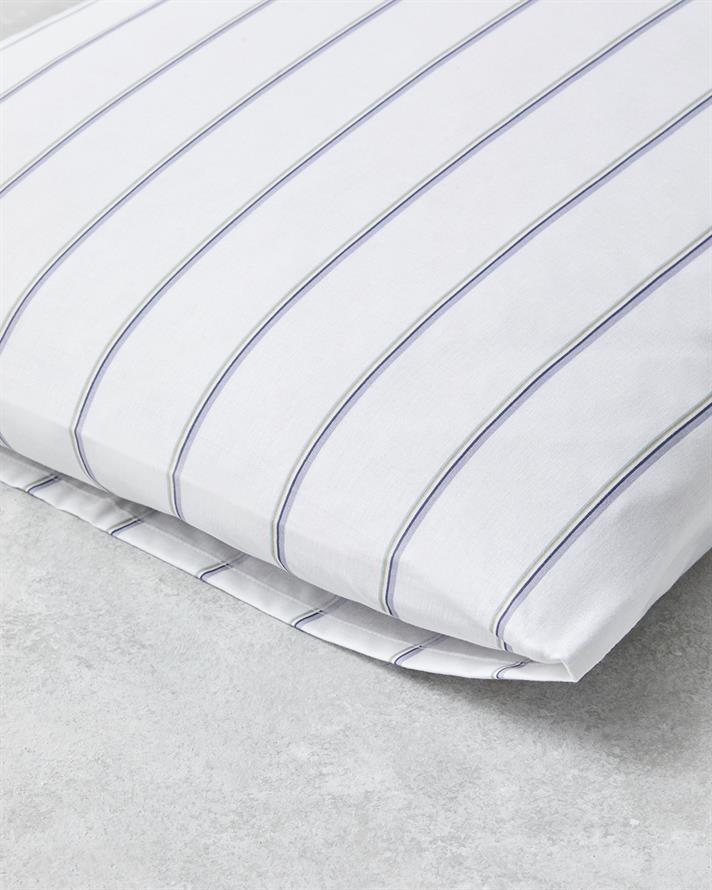 Serene Stripes Pamuklu 2li Yastık Kılıfı 50x70 cm Lacivert