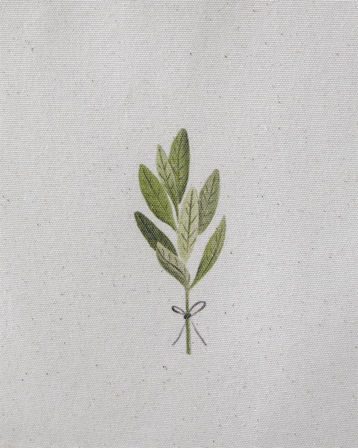 Serenika Pamuk Polyester Runner 40x140 cm Beyaz - Yeşil