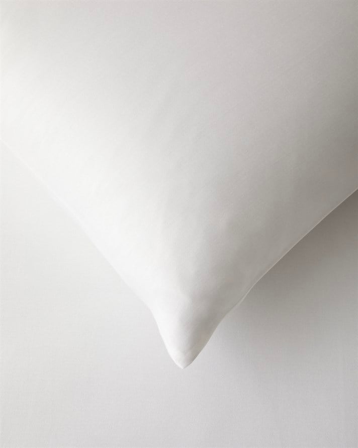 Serenity Bambu Saten Çarşaflı Çift Kişilik Nevresim Takımı 200x220 cm Beyaz