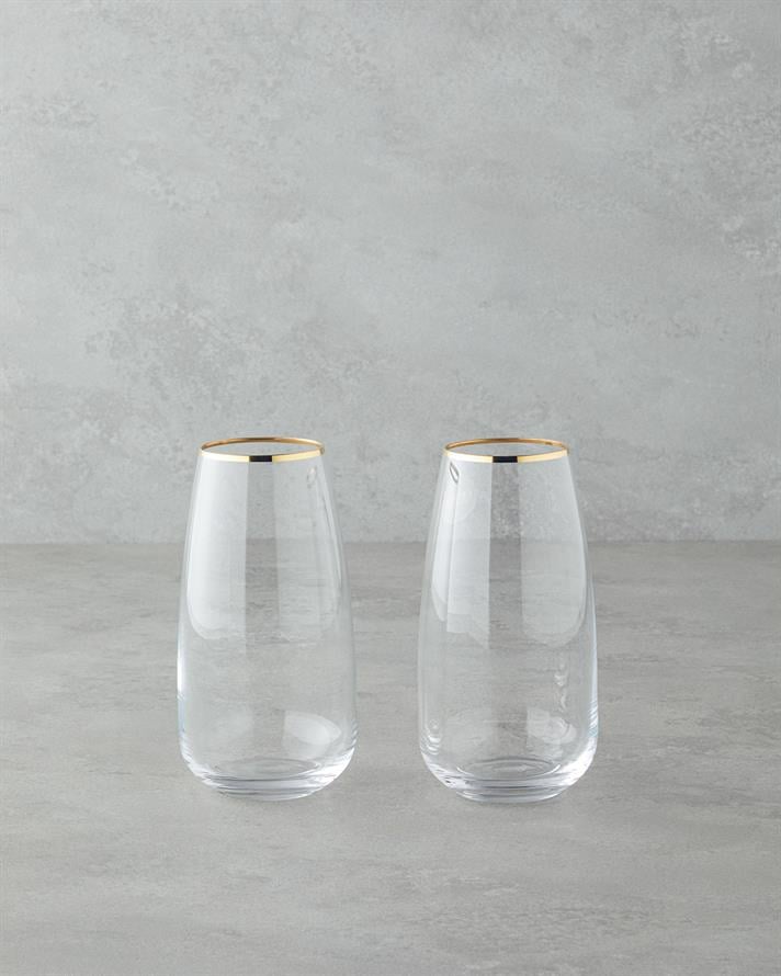 Serenity Kristal 2li Bardak Gold