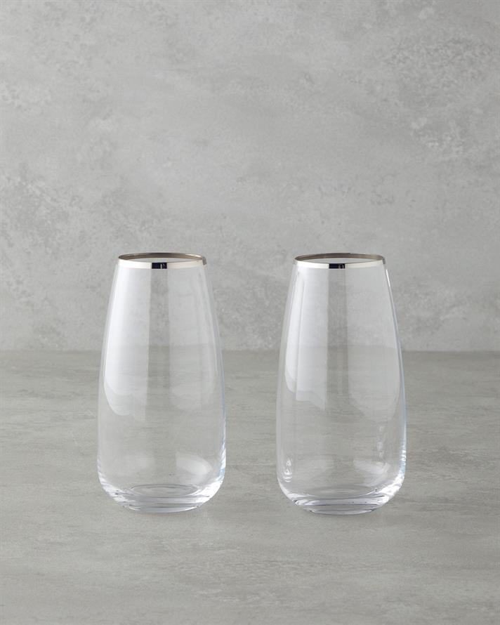 Serenity Kristalin 2li Bardak Silver