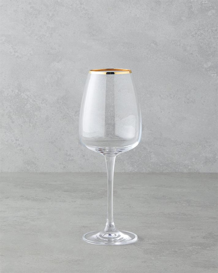 Serenity Kristalin 2li Kadeh 440 ml Gold