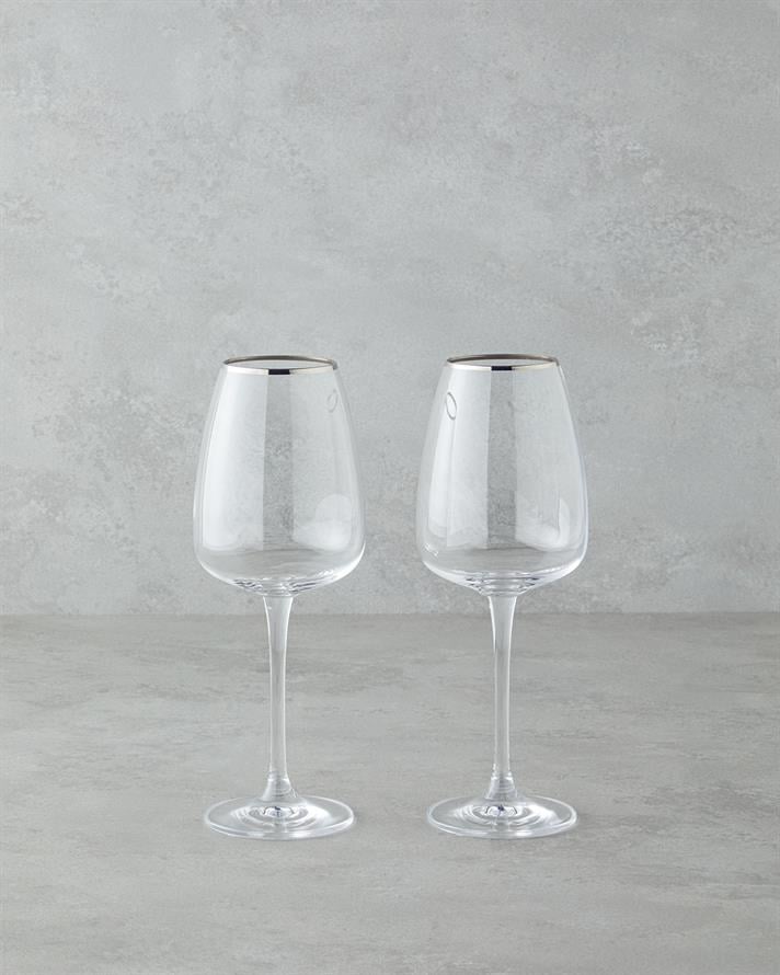 Serenity Kristal 2li Kadeh 440 ml Silver