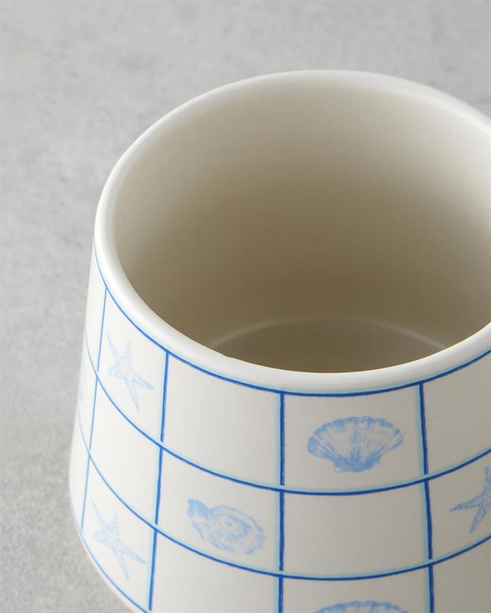 Shellstone Stoneware Kupa 340 ml Mavi