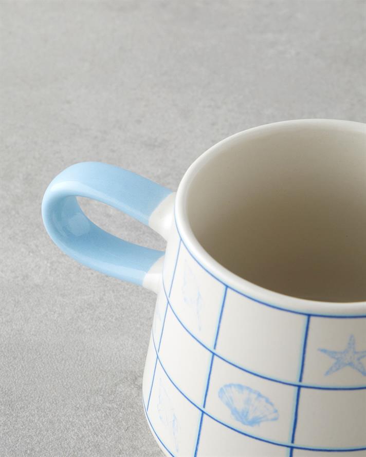 Shellstone Stoneware Kupa 340 ml Mavi