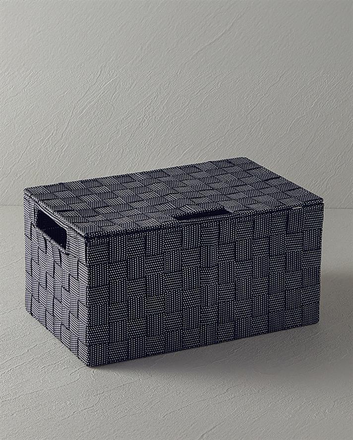 Shine Kapaklı Saklama Kutusu Siyah