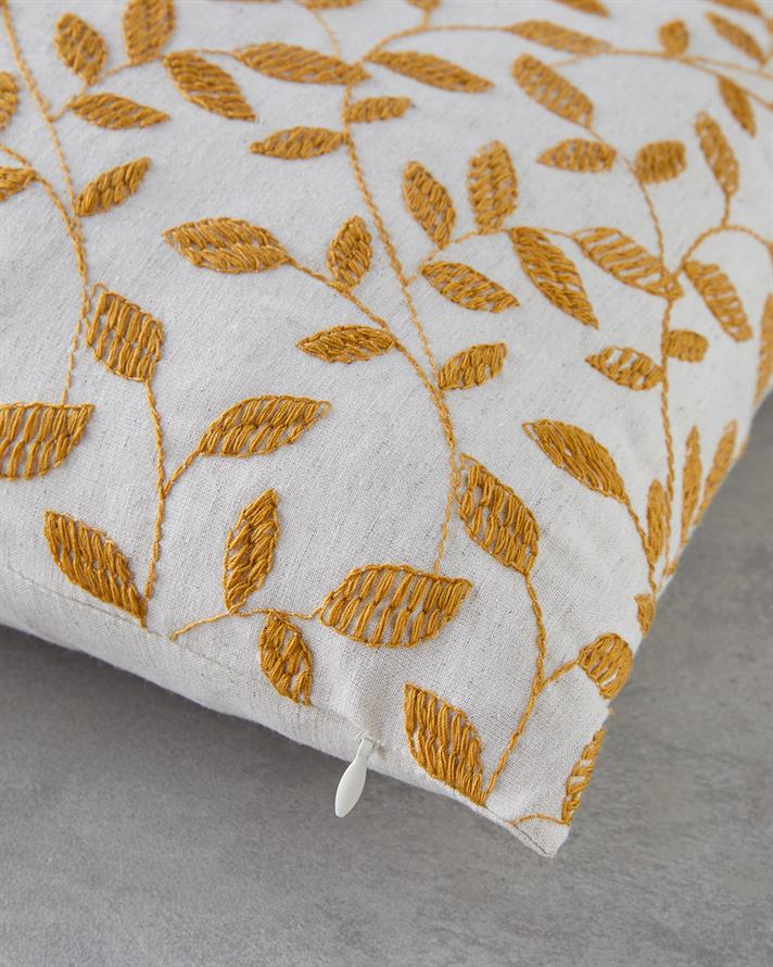 Shine Line Kırlent Kılıfı 42x42 cm Hardal