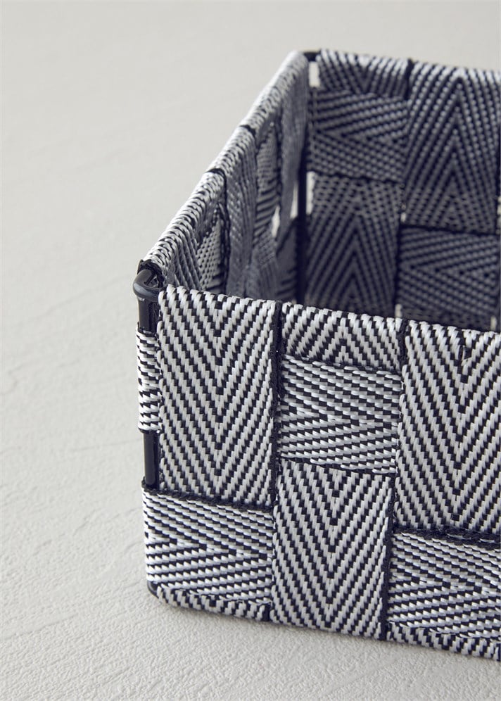 Shine Sepet 14x14x7 cm Siyah - Beyaz