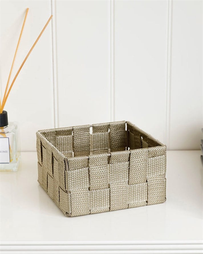 Shine Sepet 14x14x7,5 cm Koyu Bej