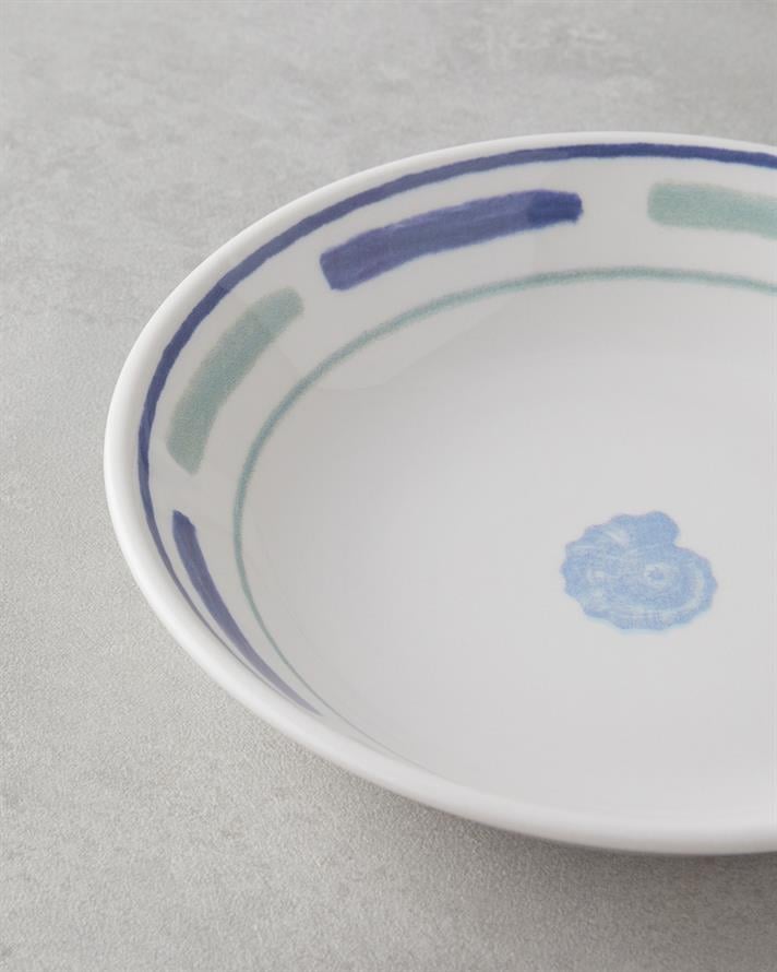 Shoreline Seramik Çukur Tabak 19,5 cm Mavi-yeşil