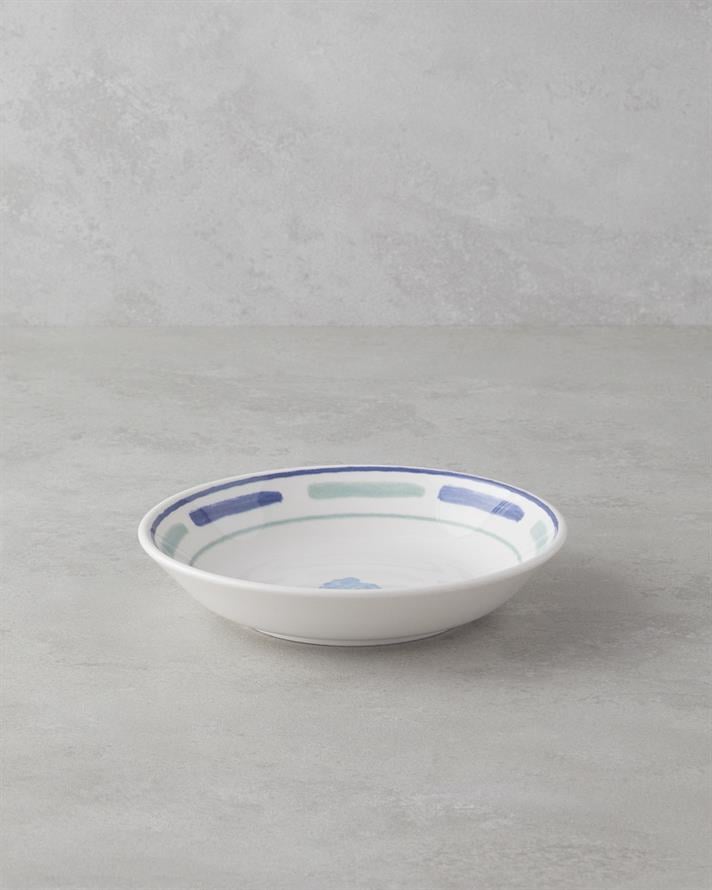 Shoreline Seramik Çukur Tabak 19,5 cm Mavi-yeşil