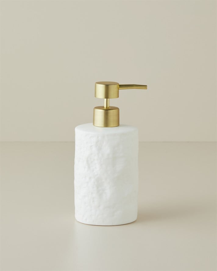 Siana Stoneware 3lü Banyo Seti Beyaz
