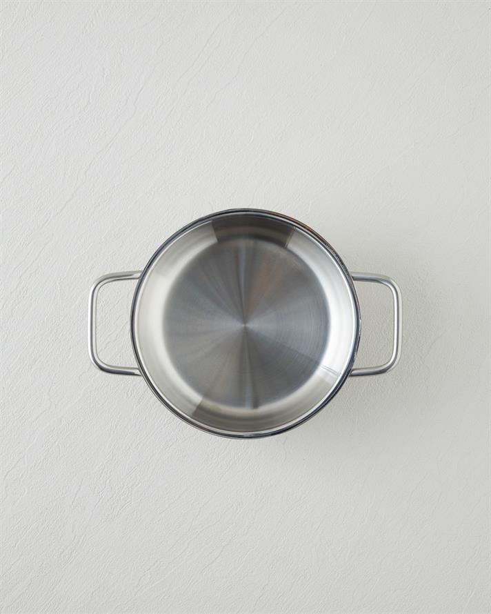 Siena Çelik 2li Kapaksız Sahan Seti 16-18 cm Silver