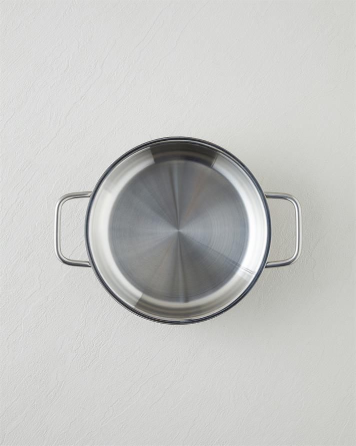 Siena Çelik 2li Kapaksız Sahan Seti 16-18 cm Silver