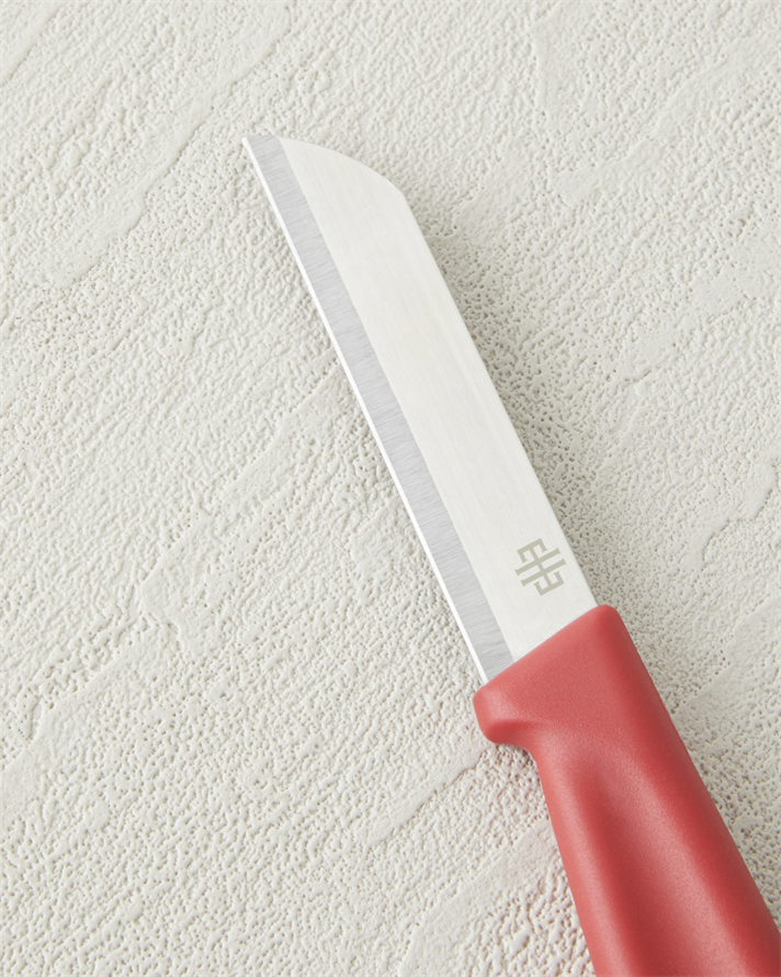 Silent Slash Paslanmaz Çelik 6lı Bıçak 9 cm Kırmızı