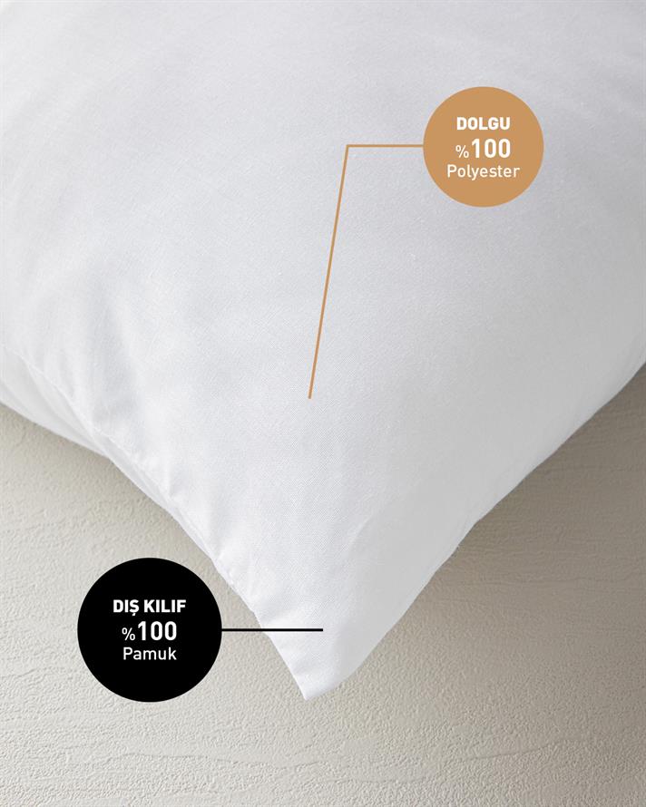Silikonlu Yastık Ekru