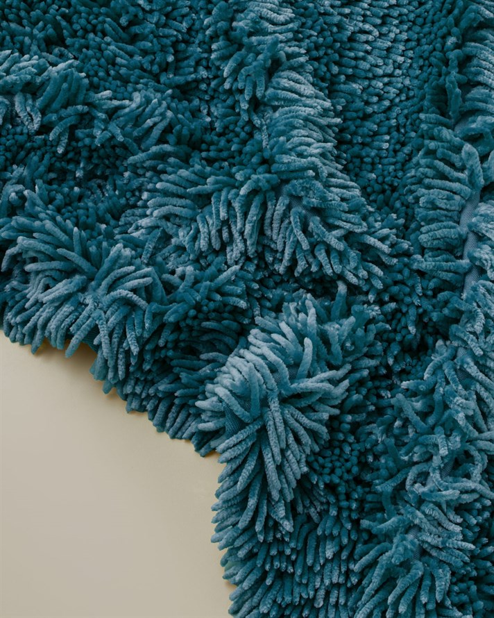 Silky Shine Kaydırmaz Taban Banyo Paspası 50x80 cm Petrol