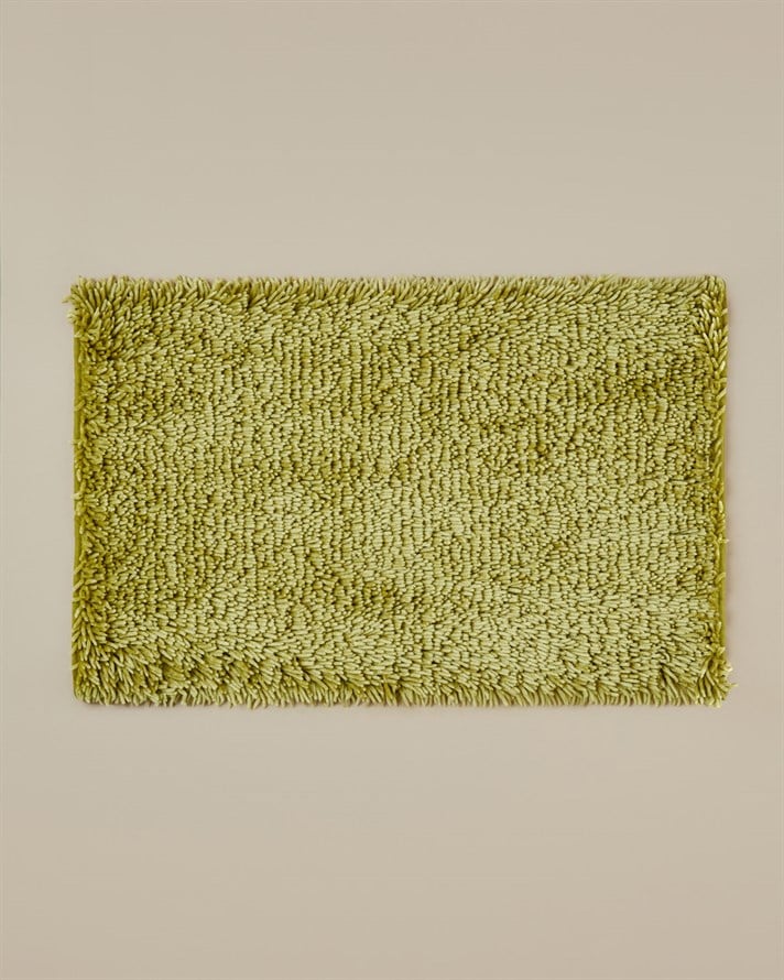 Silky Shine Kaydırmaz Taban Banyo Paspası 50x80 cm Yeşil