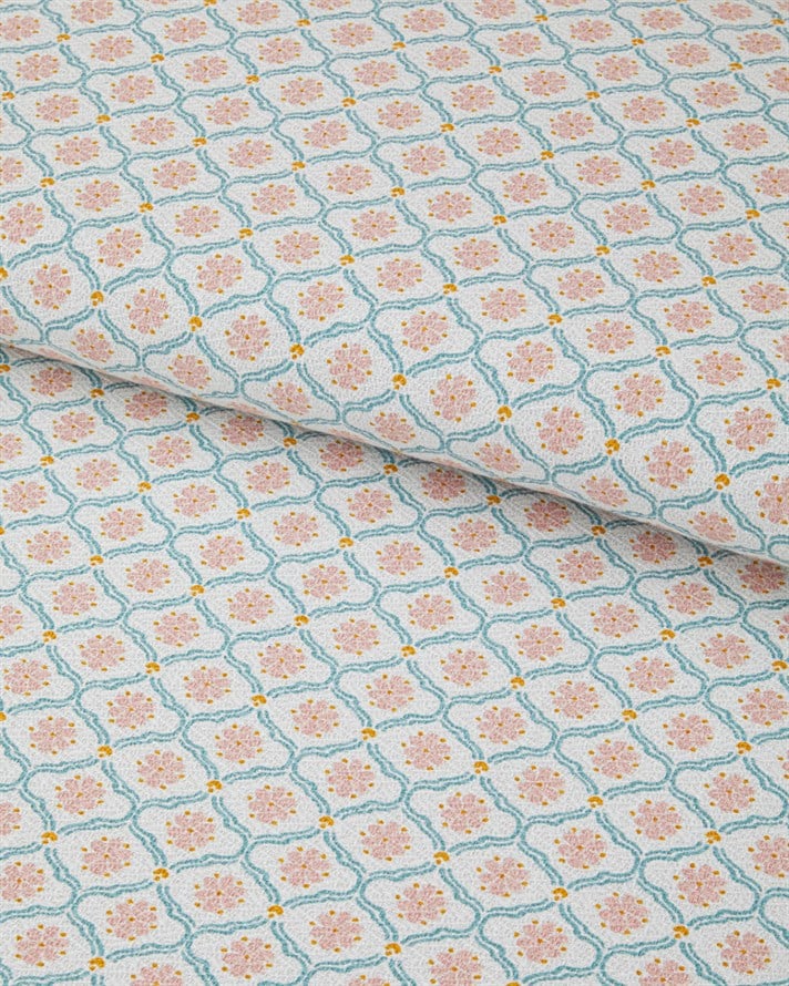 Silva Baskılı Pamuklu Tek Kişilik Pike 150x220 cm Pembe