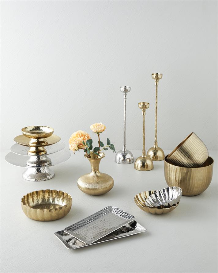 Silva Metal Vazo 6 x 6 x 6,5 cm Gold