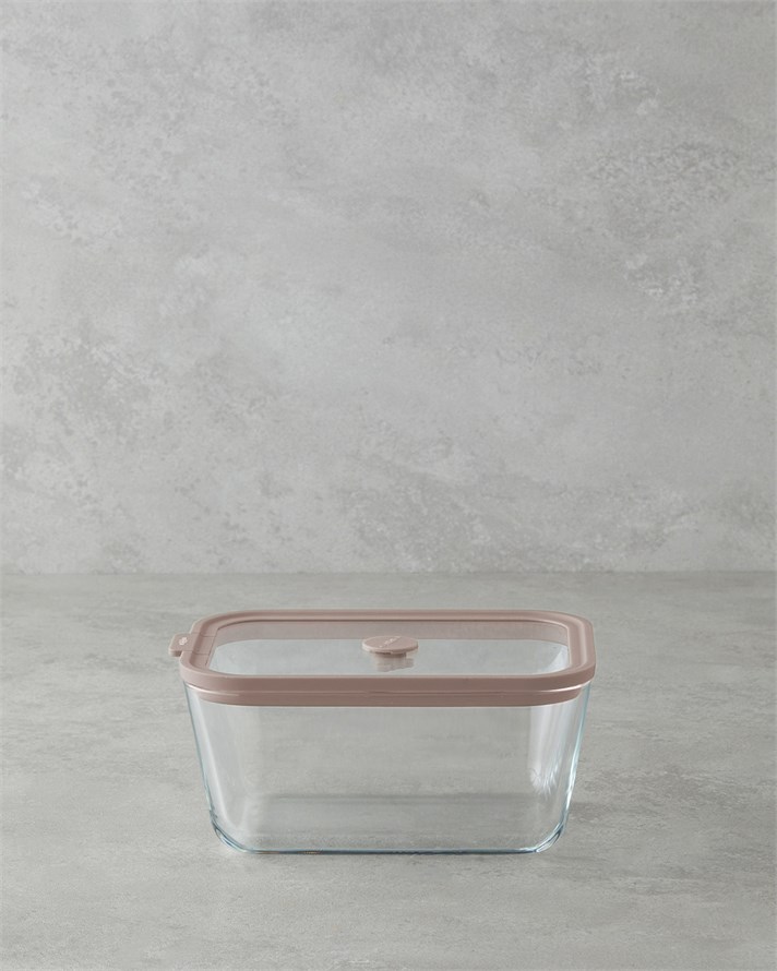 Simone Borosilikat Saklama Kabı 1300 ml Açık Pembe