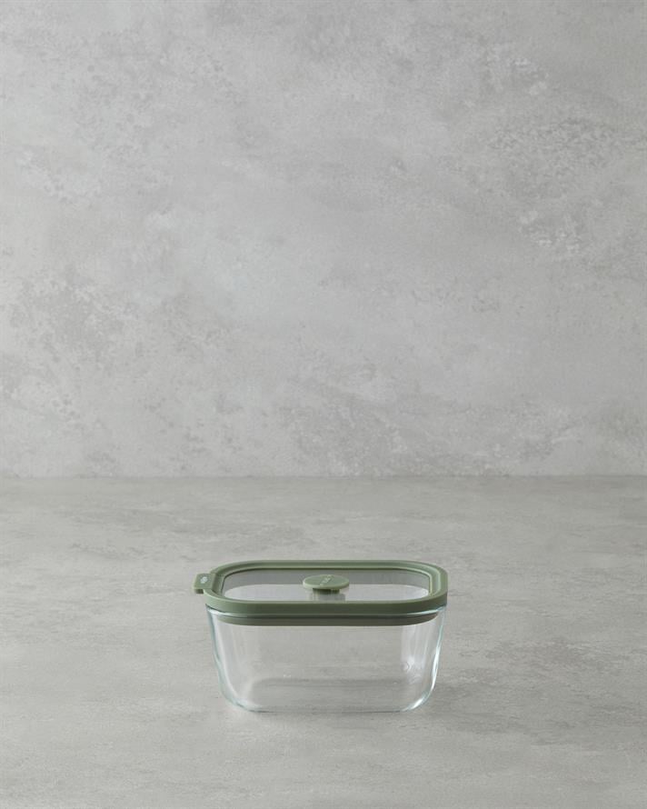 Simone Borosilikat Saklama Kabı Yeşil