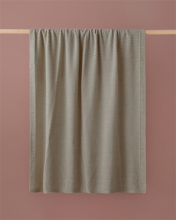 Simple White Koltuk Şalı 130x170 cm Vizon