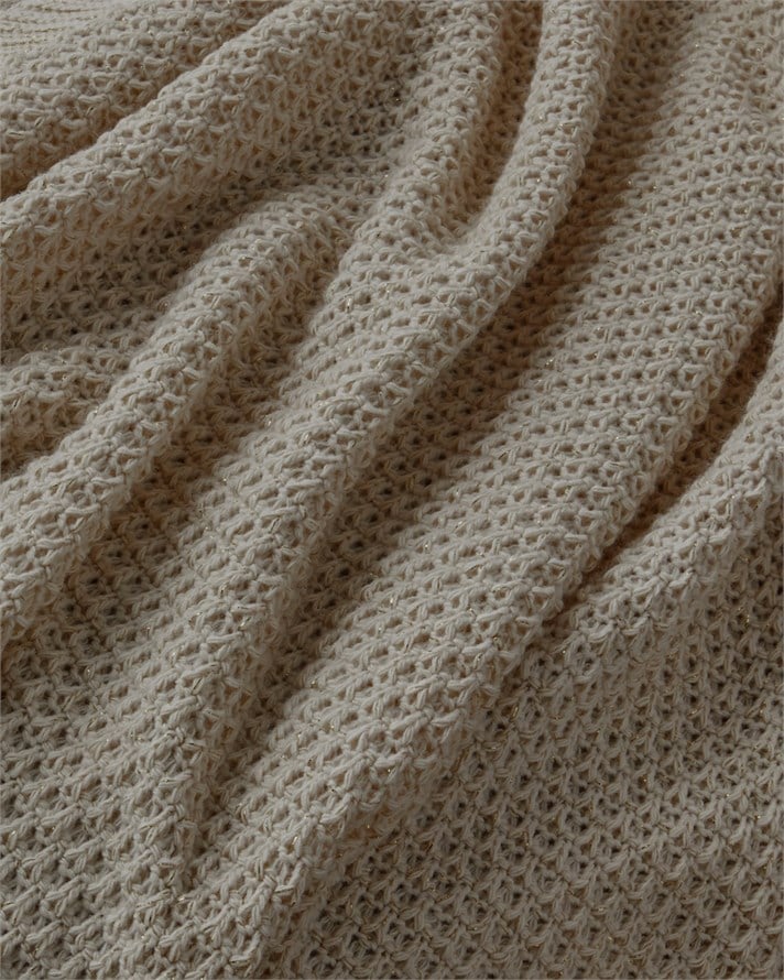 Simple White Koltuk Şalı 130x170 cm Vizon