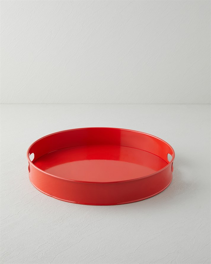 Simplex Metal Tepsi 37 cm Kırmızı