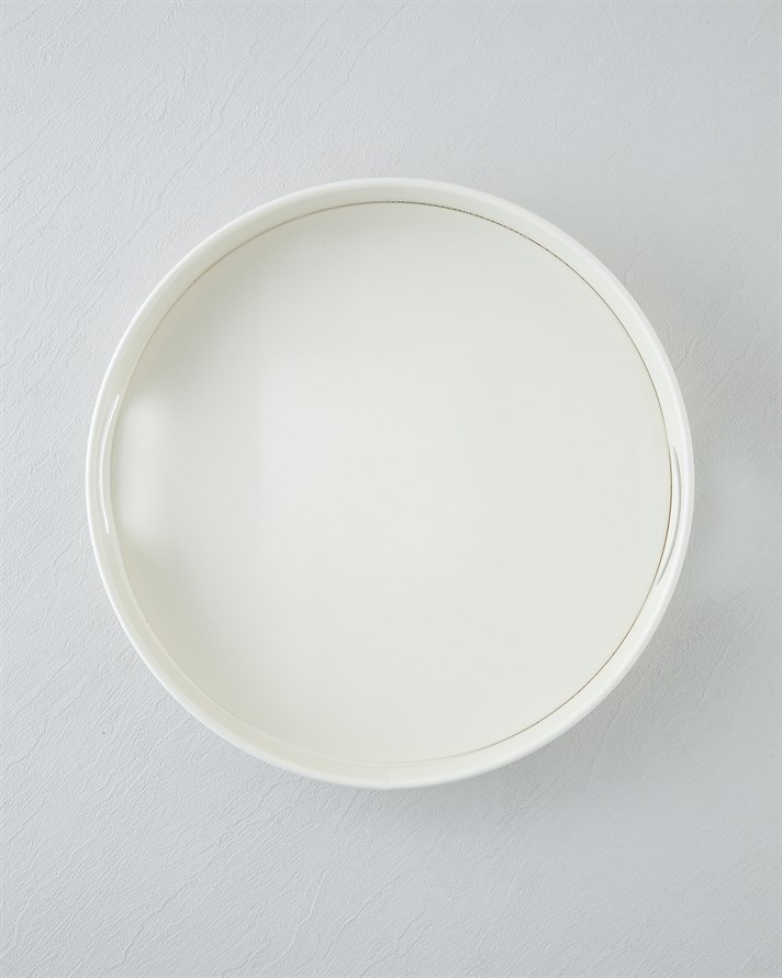 Simplex Metal Tepsi 37 cm Krem